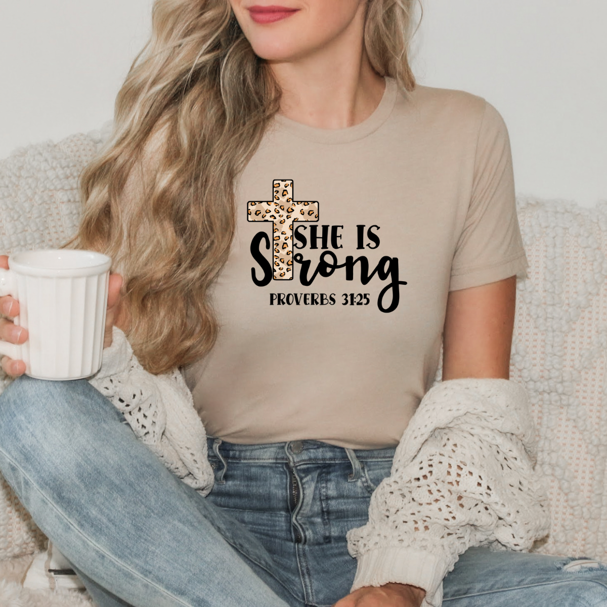 Proverbs 31 Woman She is Strong Tee