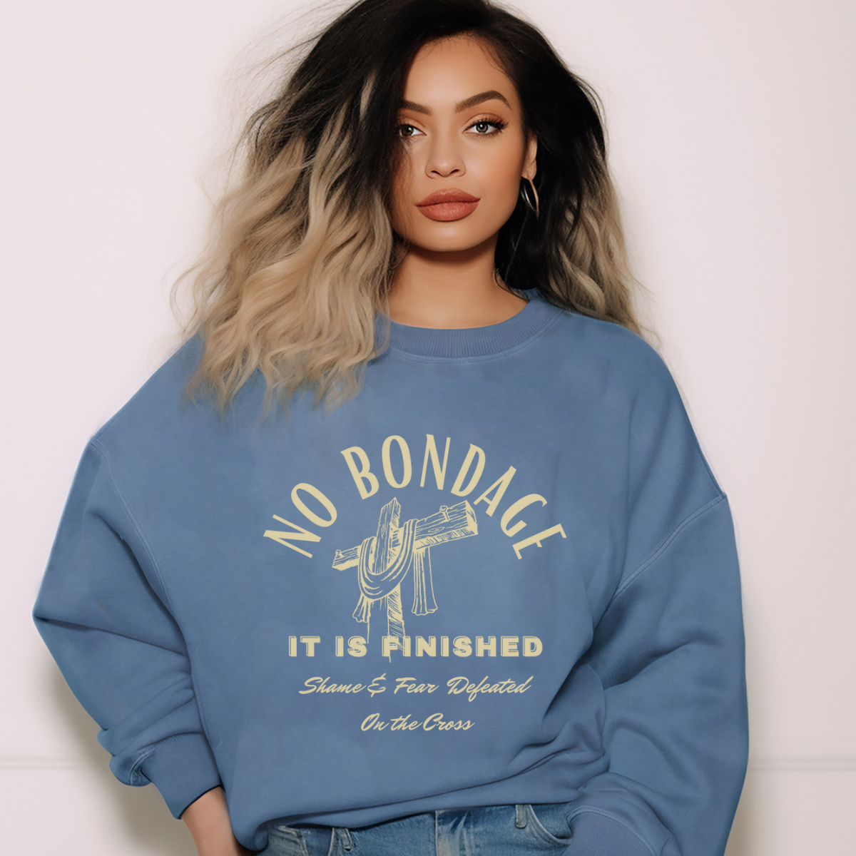No Bondage Cross Sweatshirt