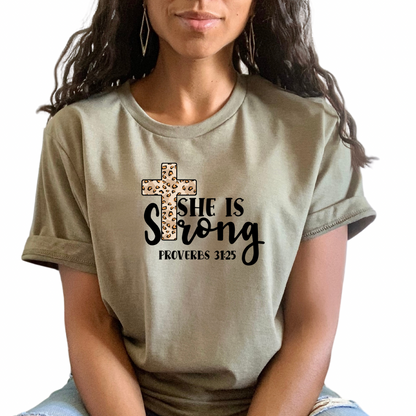 Proverbs 31 Woman She is Strong  Tee