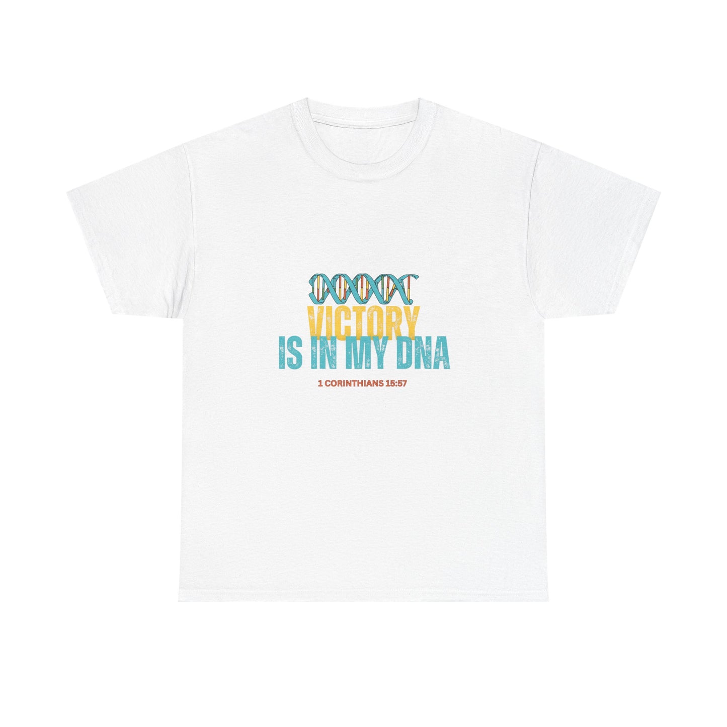 T‑Shirt — "Victory Is In My DNA" Inspirational Graphic Tee