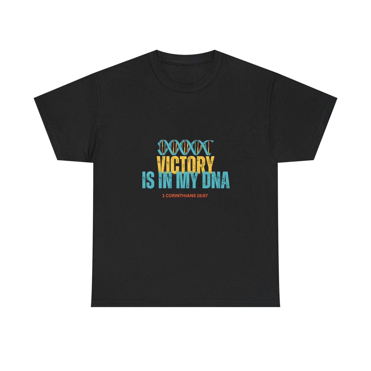 T‑Shirt — "Victory Is In My DNA" Inspirational Graphic Tee