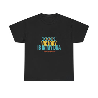 T‑Shirt — "Victory Is In My DNA" Inspirational Graphic Tee