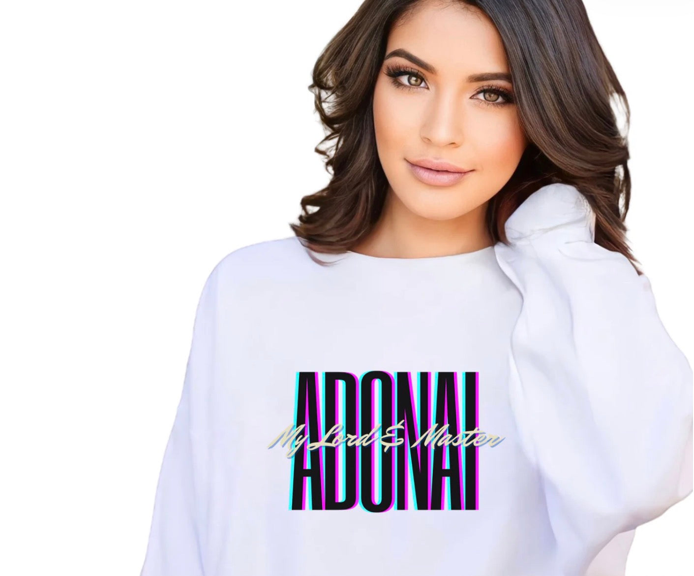 Adonai My Lord and Master Crew Neck Sweatshirt