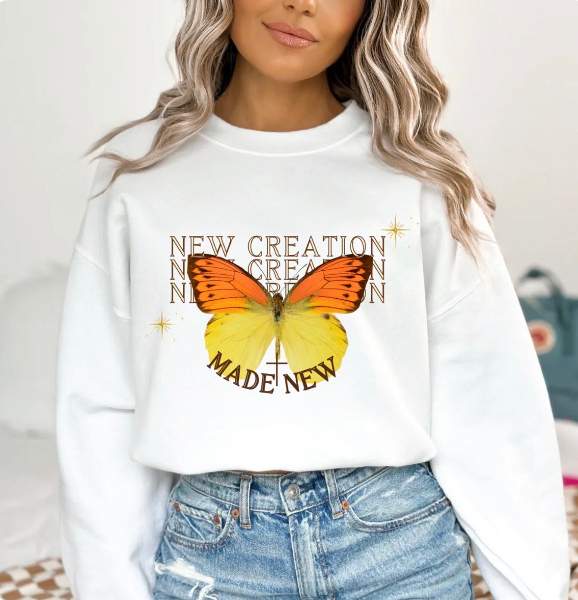 New Creation Butterfly Sweatshirt