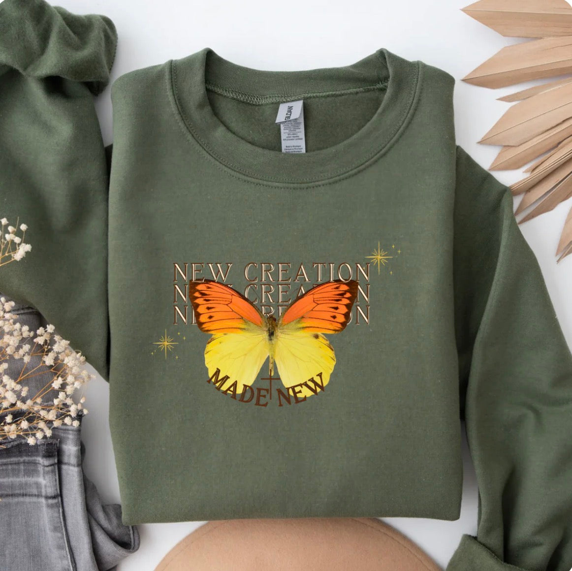 New Creation Butterfly Sweatshirt