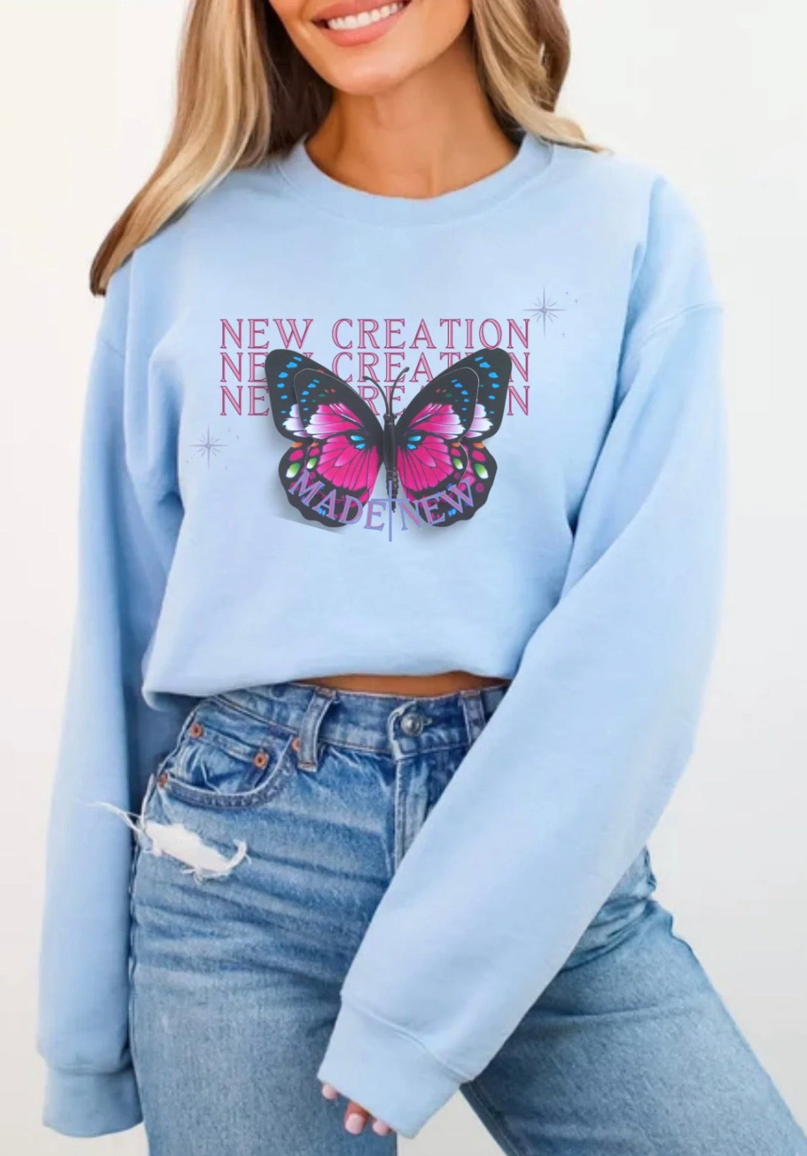 New Creation Butterfly Sweatshirt