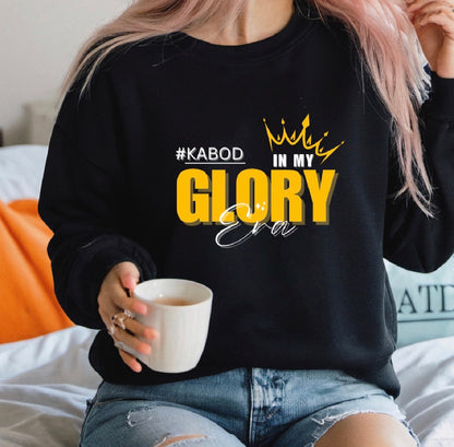 Glory Crown Sweatshirt — Inspirational Gold Graphic Crewneck