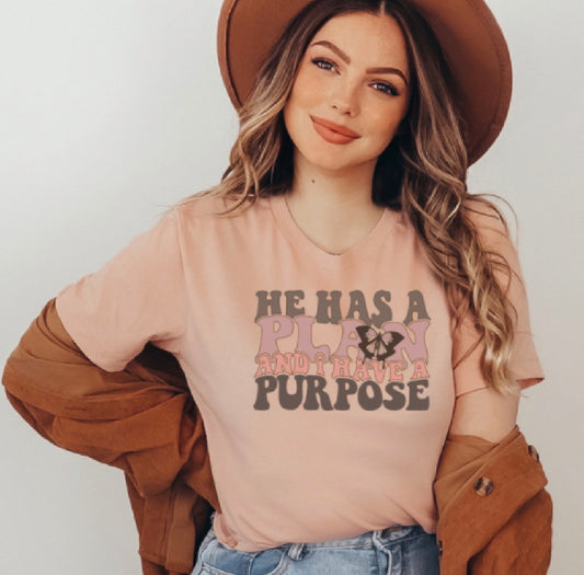 He Has a Plan and I Have a Purpose Tee