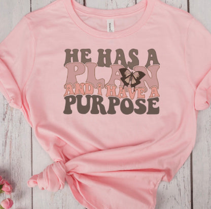 He Has a Plan and I Have a Purpose Tee