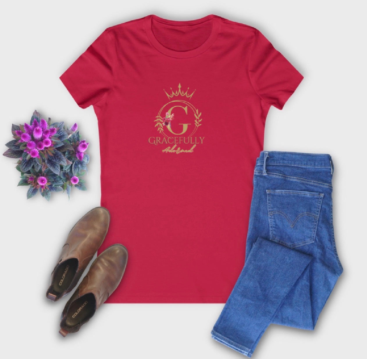 Gracefully Adorned FittedTee