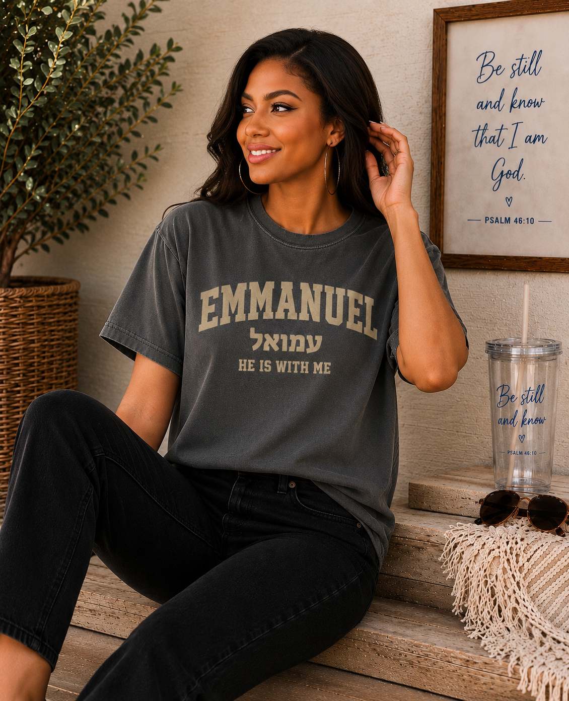 Emmanuel "He Is With Me" T-Shirt