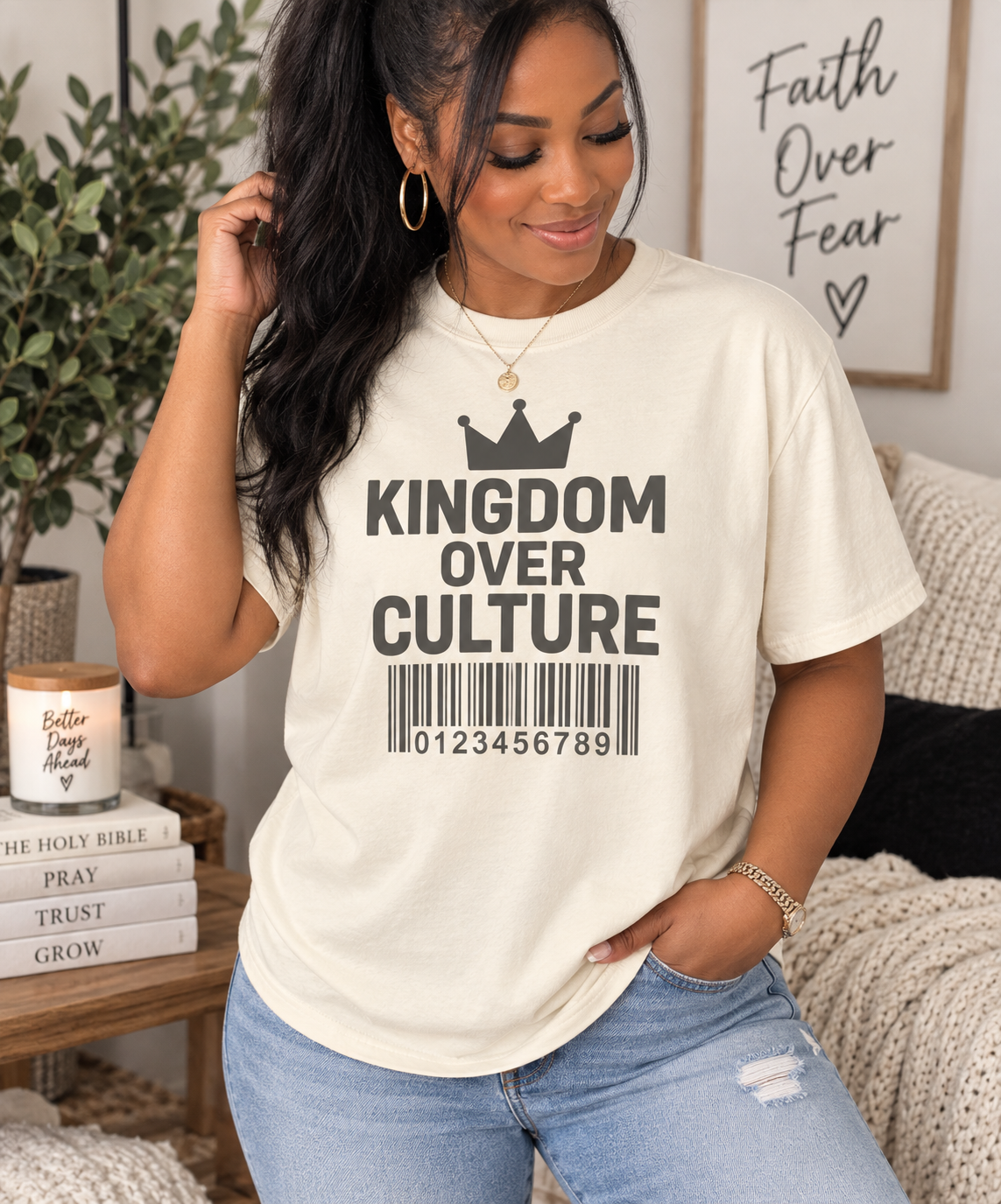Kingdom Over Culture Unisex Barcode T-Shirt