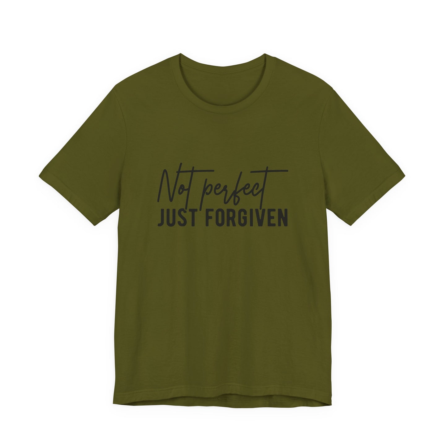 Not Perfect Just Forgiven T-Shirt — Christian Faith Inspirational Tee