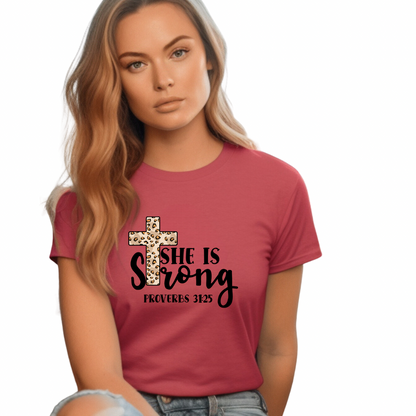 Proverbs 31 Woman She is Strong  Tee