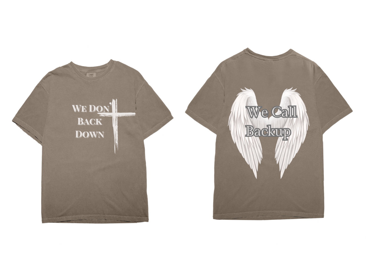 We Don’t Back Down Angel Wing Comfort Colors T-Shirt