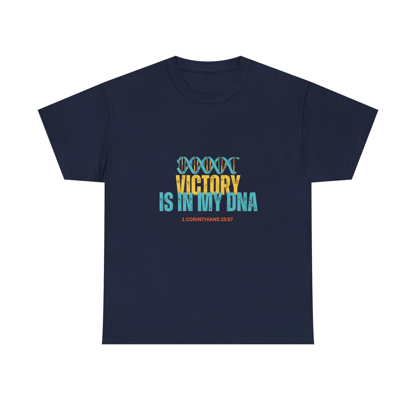 T‑Shirt — "Victory Is In My DNA" Inspirational Graphic Tee