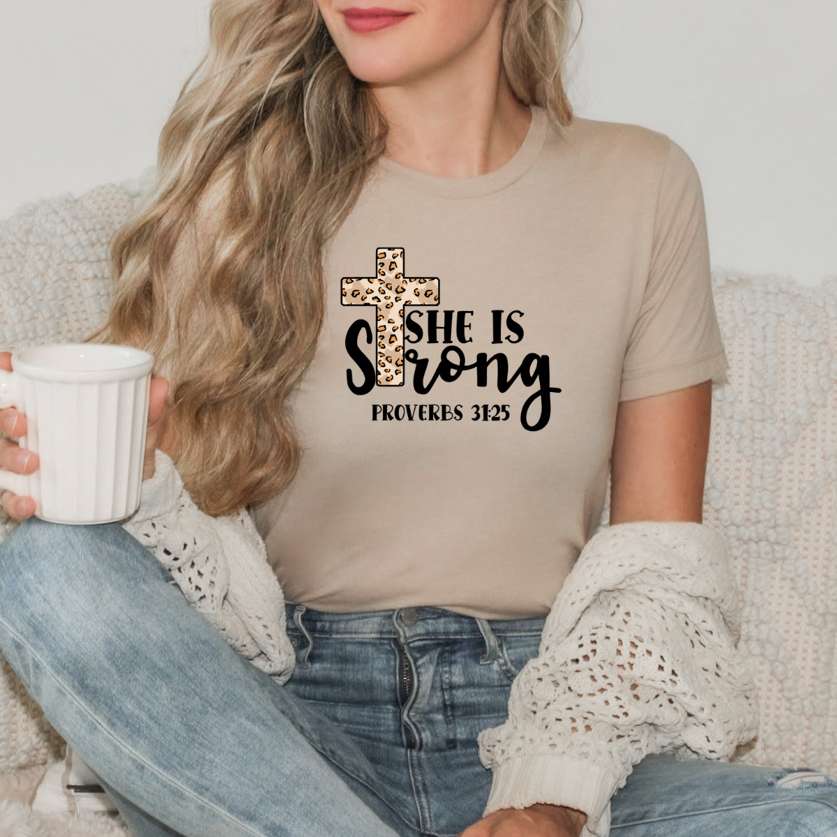 Proverbs 31 Woman She is Strong  Tee