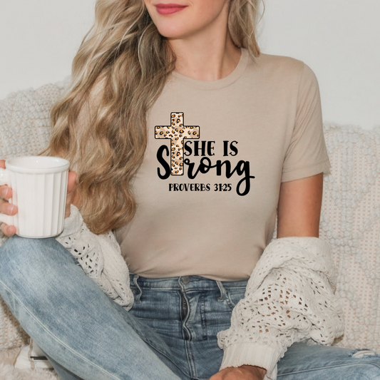 Proverbs 31 Woman She is Strong  Tee