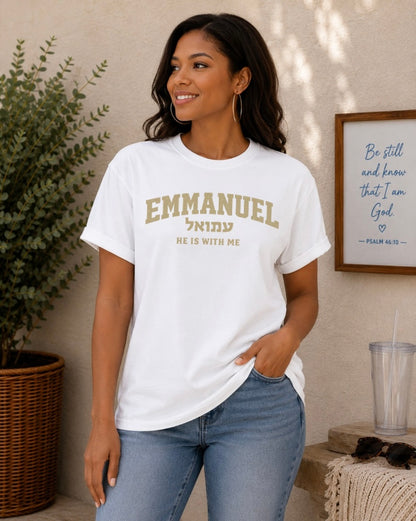 Emmanuel "He Is With Me" T-Shirt