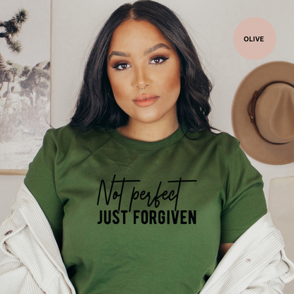 Not Perfect Just Forgiven Short Sleeve Tee