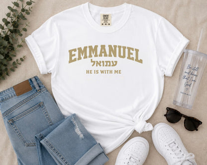 Emmanuel "He Is With Me" T-Shirt