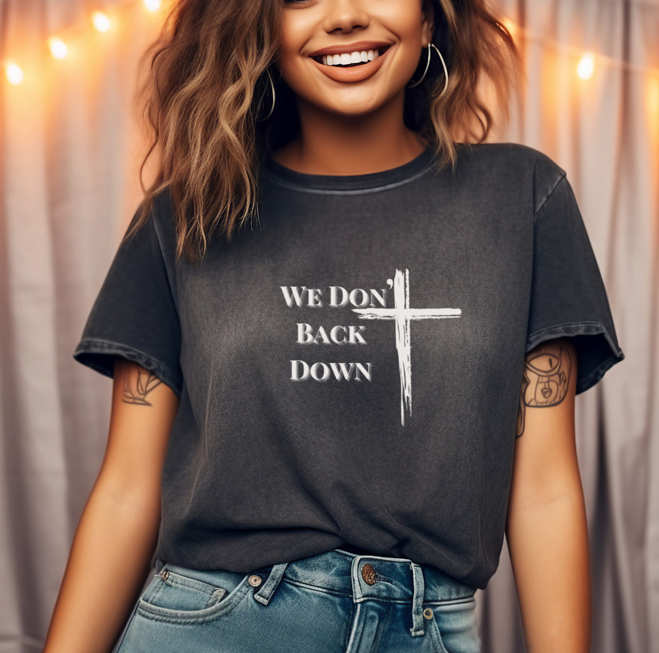 We Don’t Back Down Angel Wing Comfort Colors T-Shirt