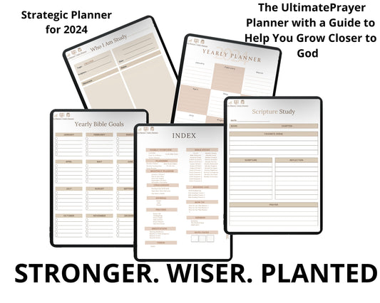 2024 Digital Spiritual Growth Planner. Faith Planner