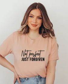 Not Perfect Just Forgiven Short Sleeve Tee