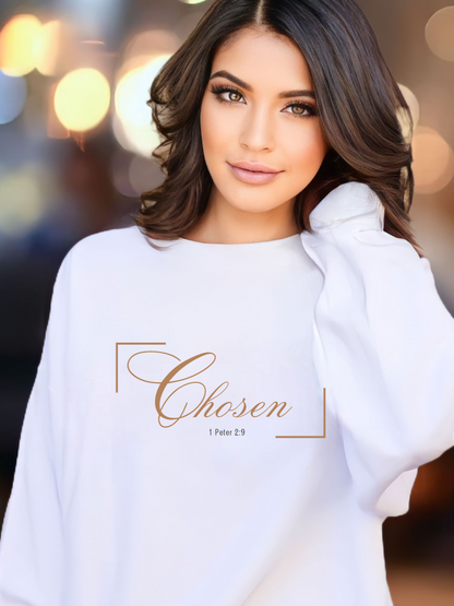 Chosen 1 Peter 2:9 Christian Sweatshirt