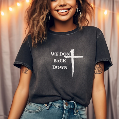 We Don’t Back Down Angel Wing Comfort Colors T-Shirt