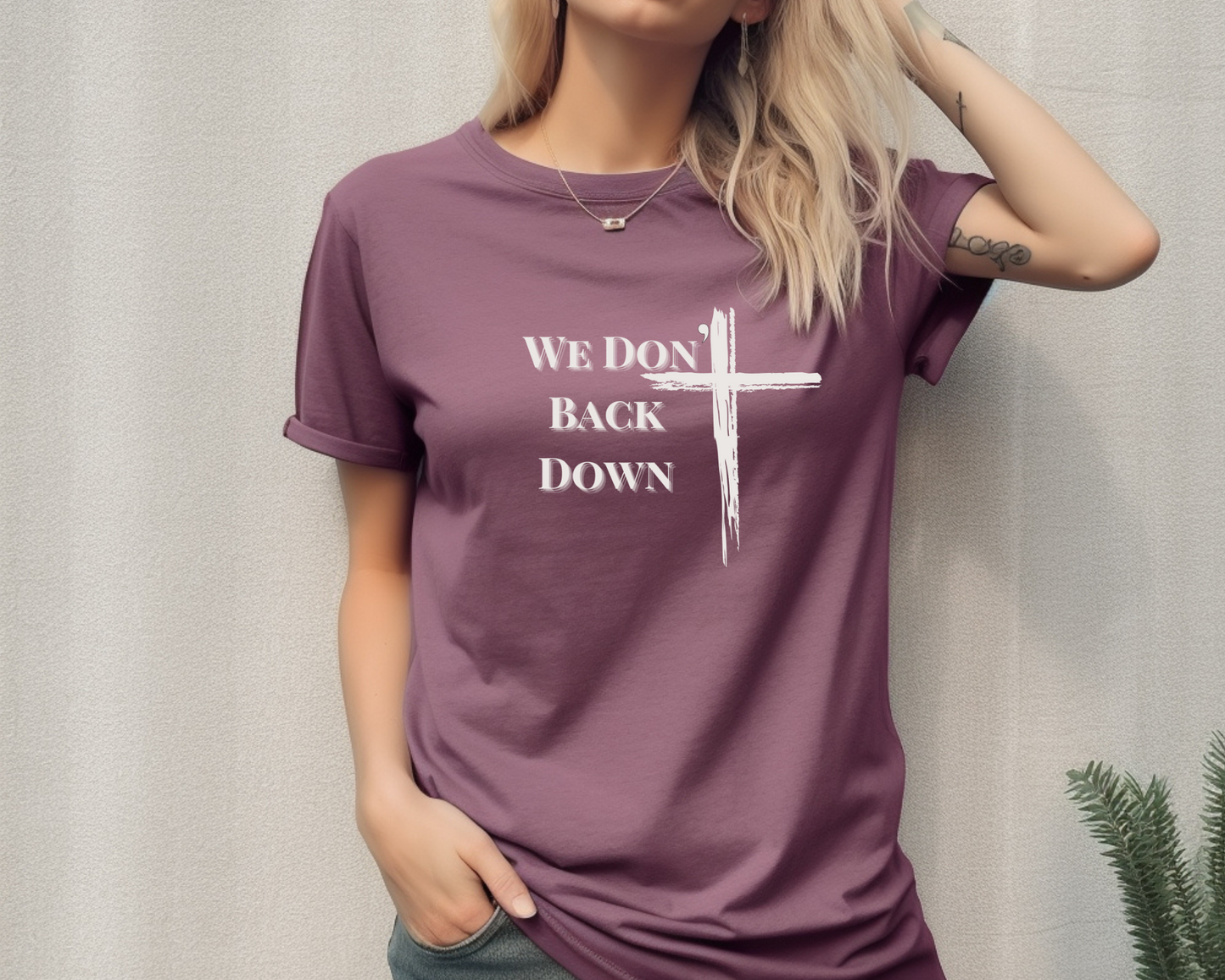 We Don’t Back Down Angel Wing Comfort Colors T-Shirt