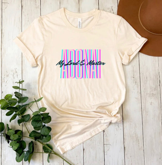 Adonai My Lord My Master  Short Sleeve Tee