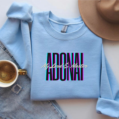 Adonai My Lord and Master Crew Neck Sweatshirt