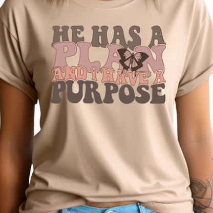 He Has a Plan I Have a Purpose Tee