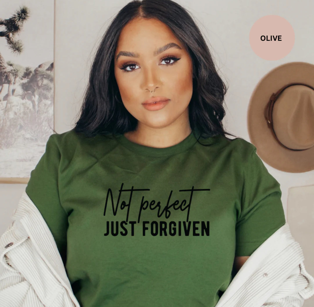 Not Perfect Just Forgiven Short Sleeve Tee