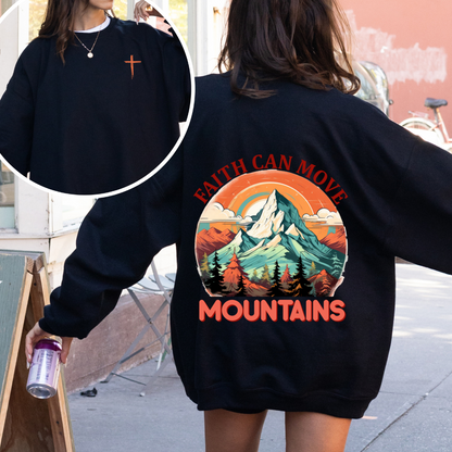 Faith Can Move Mountains Crewneck Sweatshirt